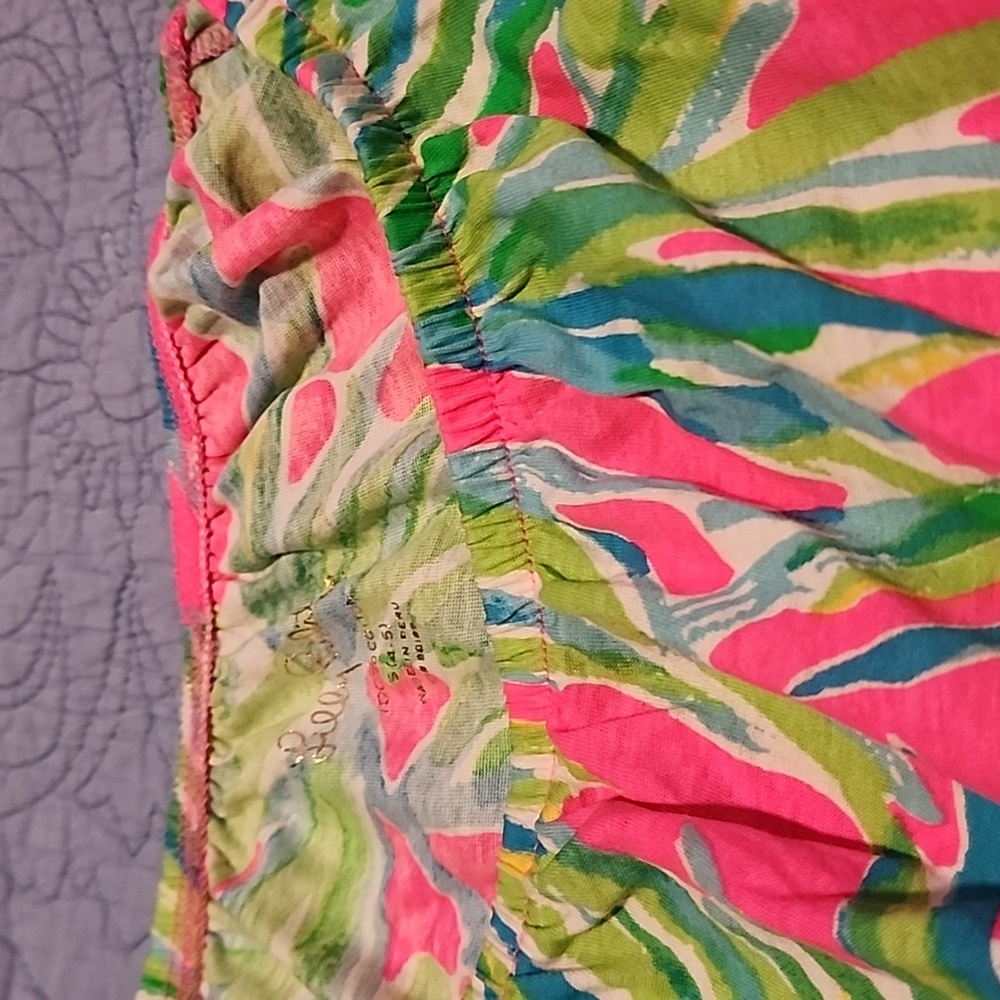 Palm print Lily cotton dress - Picture 3 of 4